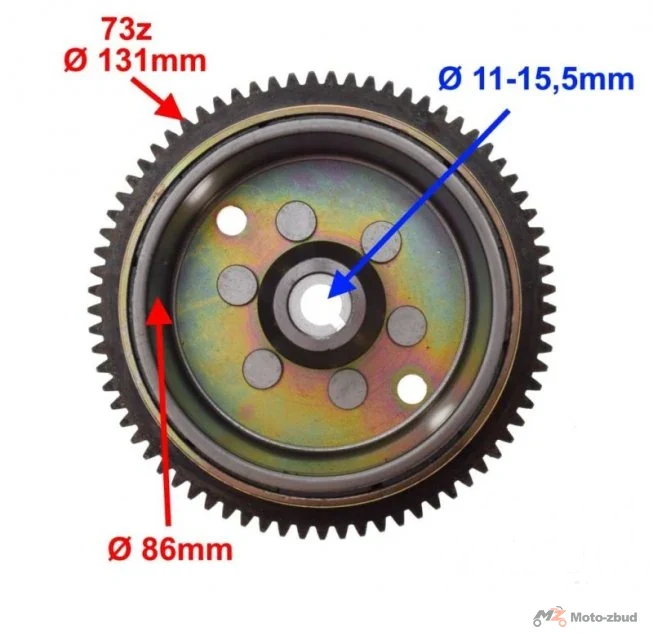 Koło magnesowe do Yamahy tzr 50 F5WX 00 5YGZ — Yamaha TZR 50 — ujęcie 2