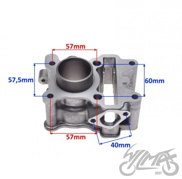 Cylinder 38 mm do Aerox / Ovetto 50 4T LC — ujęcie 2