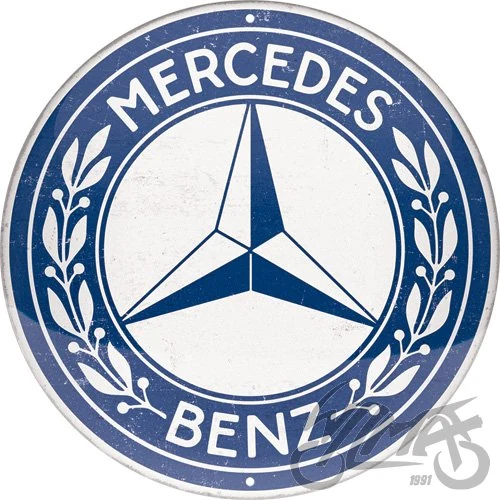 Plakat okrągły 35 cm mercedes benz 25105