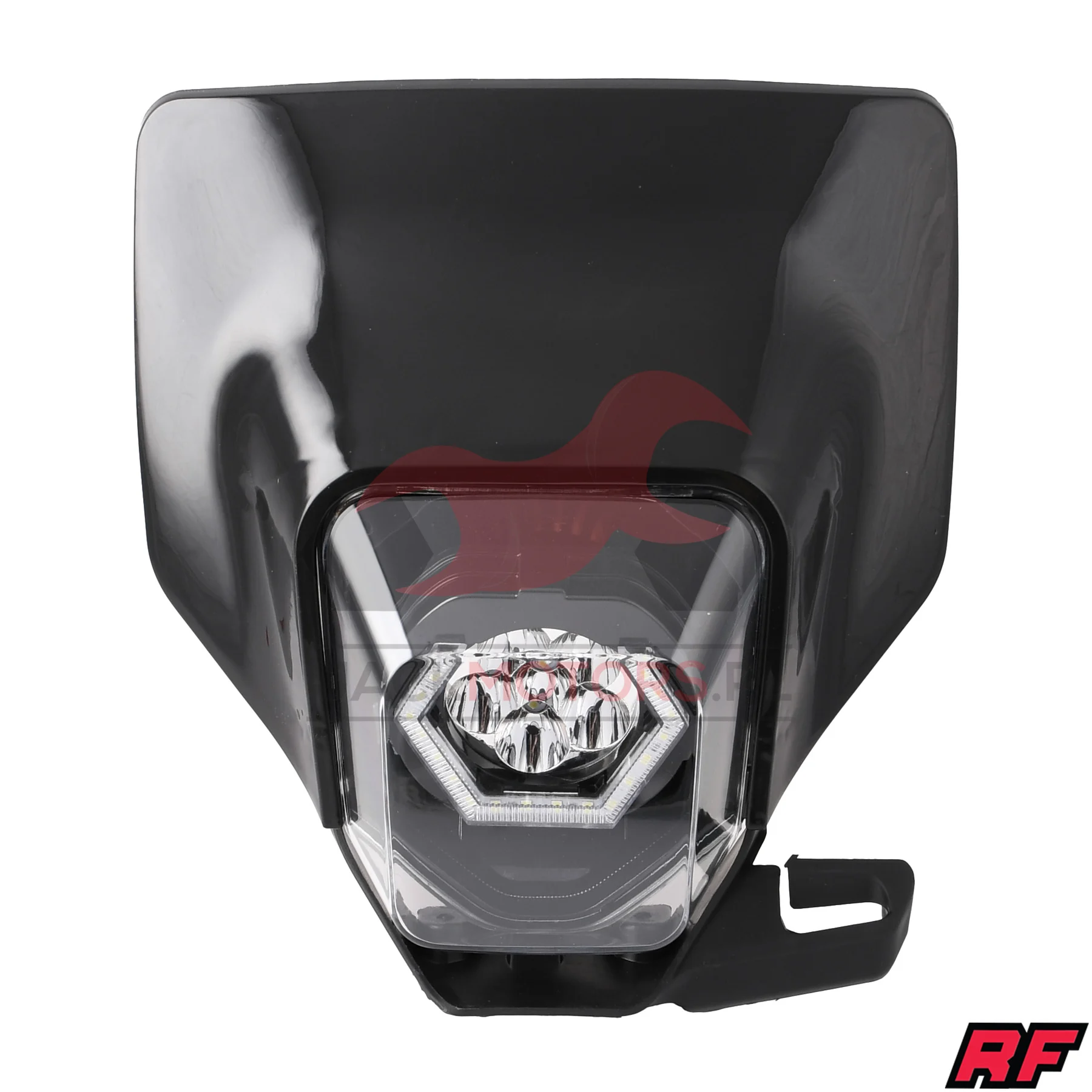 Owiewka uniwersalna Racing Force LED V3 czarna — ujęcie 1