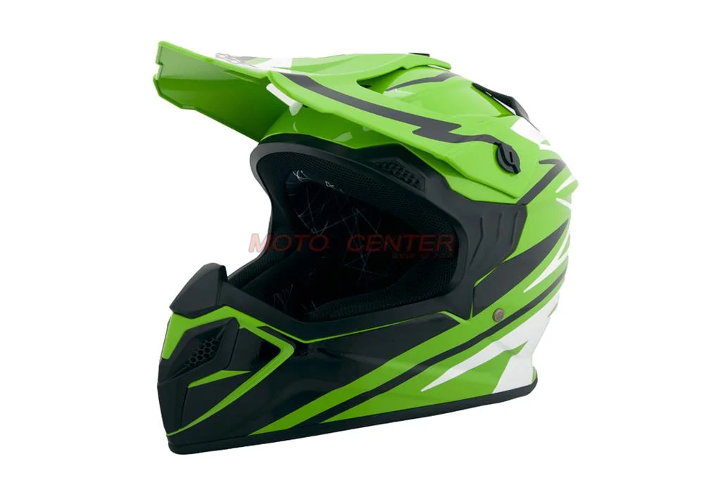 Kask crossowy BLEXX Dziecięcy MD-911 Junior zielony/czarny S Homologacja ECE — ujęcie 1