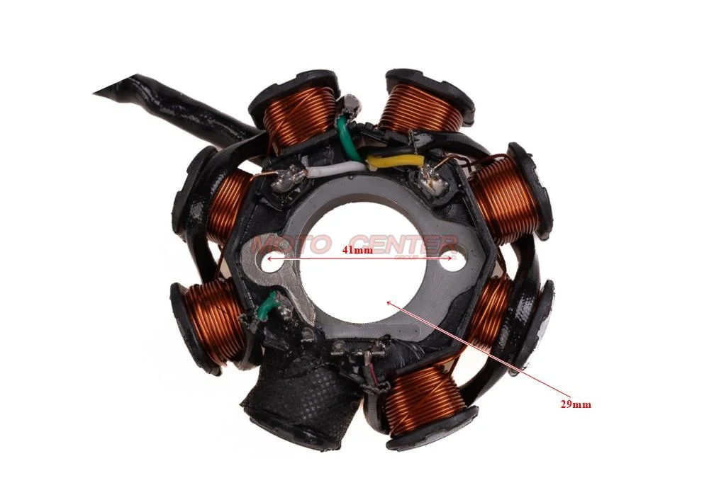 Stator 8 Cewek 5 Przewodów GY6 125 cm³ — ujęcie 2