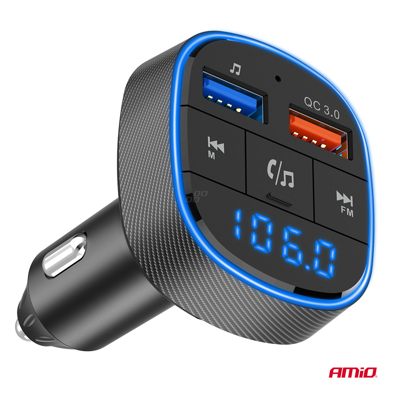Transmiter samochodowy FM 2×USB-A 12 V 24 V — ujęcie 10