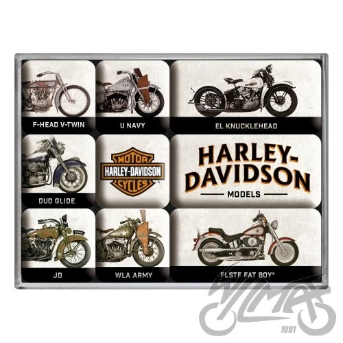 Magnes Harley-Davidson model chart 9 szt. 83102 — ujęcie 1