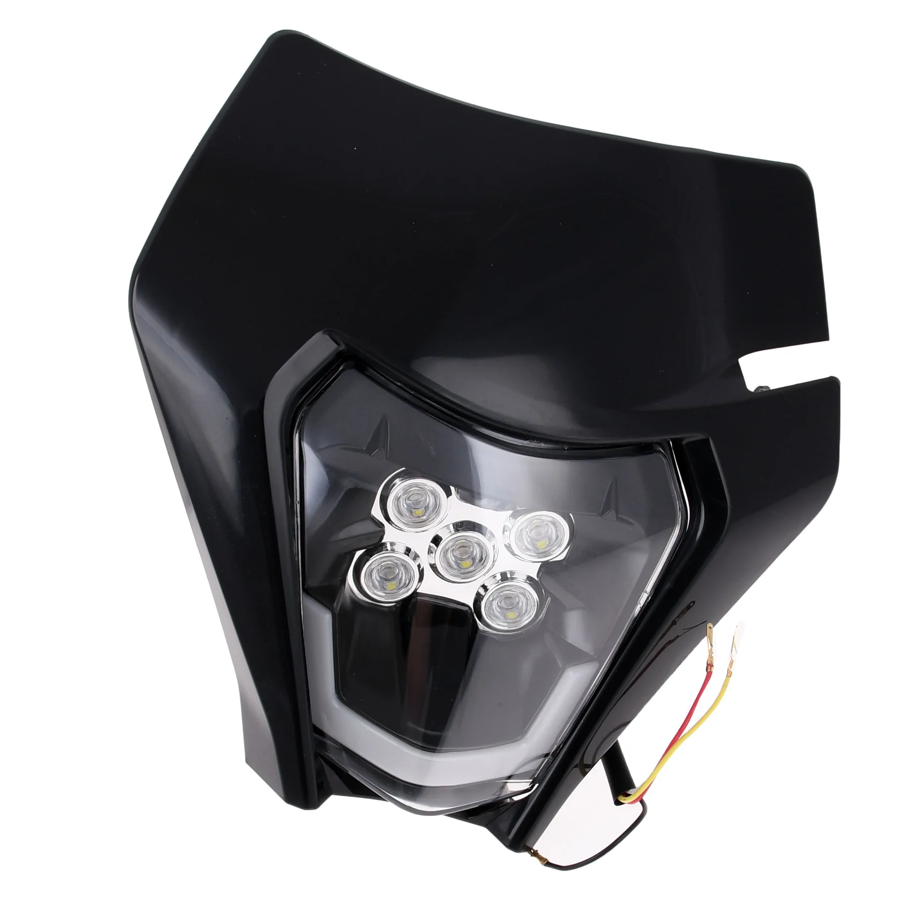 Owiewka uniwersalna enduro Replika czarna LED kpl. — ujęcie 4