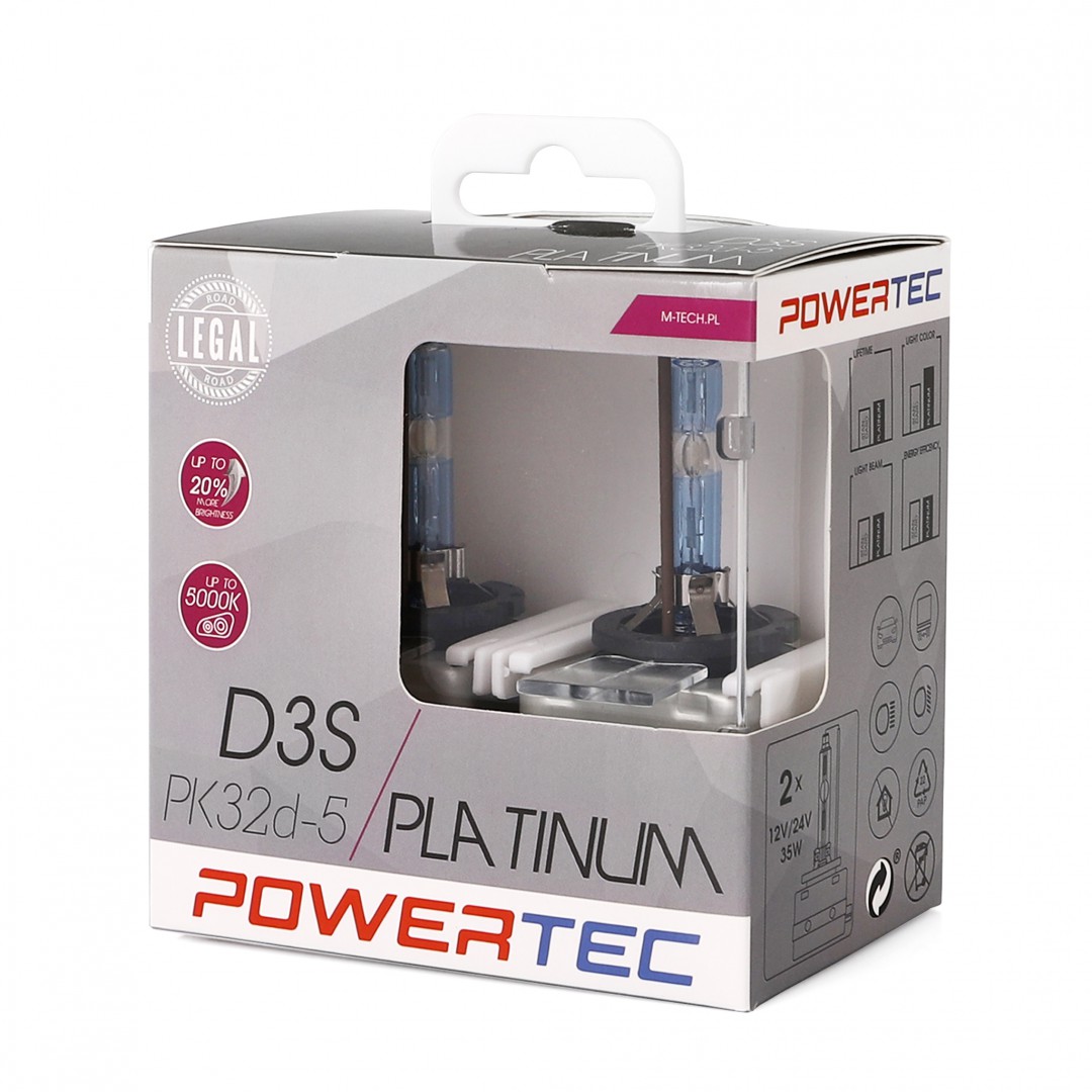 Żarówka xenon D3S 35W/5000K/Platinu, 2 szt. M-Tech PTZPTD3S-DUO — ujęcie 3