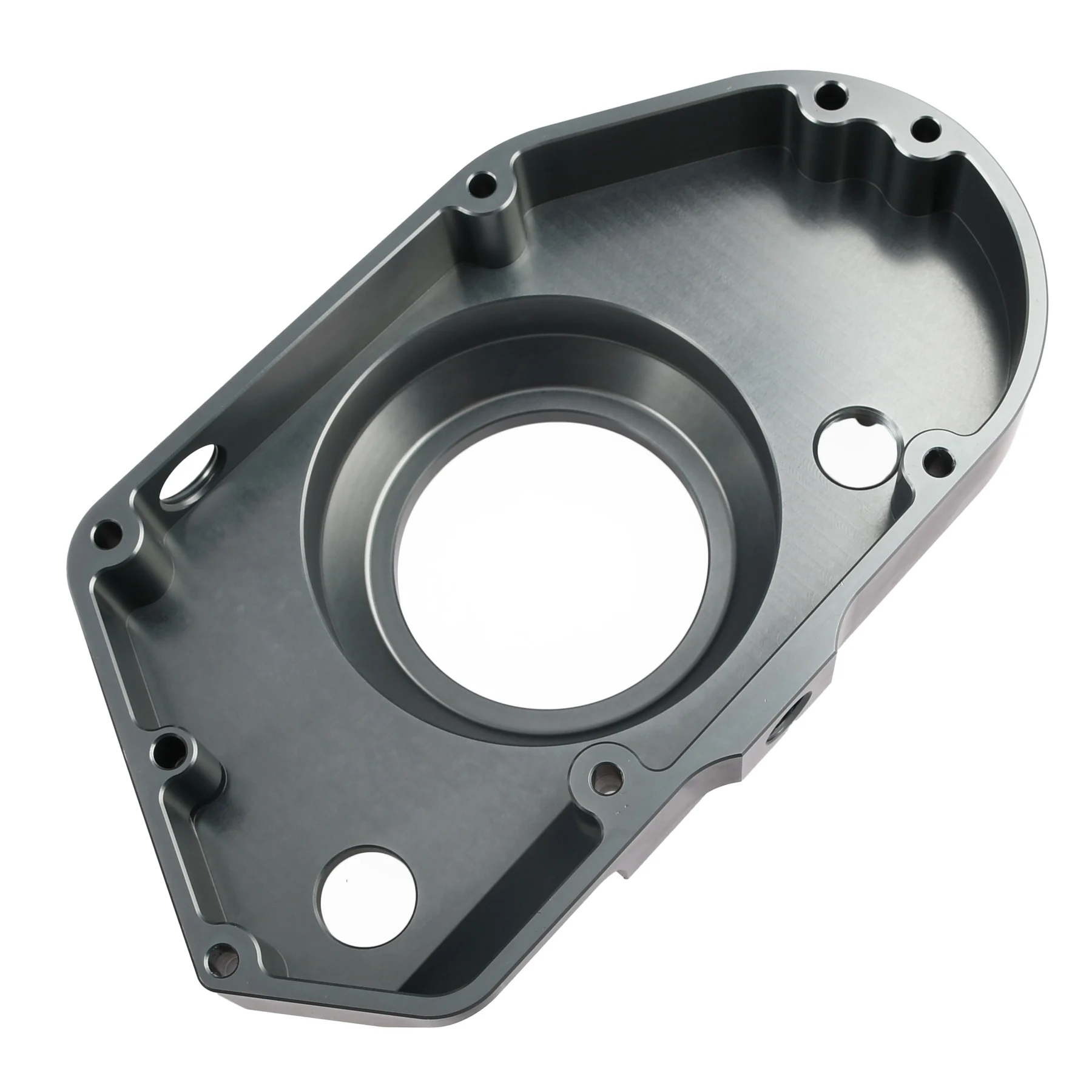 Pokrywa silnika Simson S51 SR50 lewa aluminium CNC clear titanium + śruby DPR Performance — ujęcie 4
