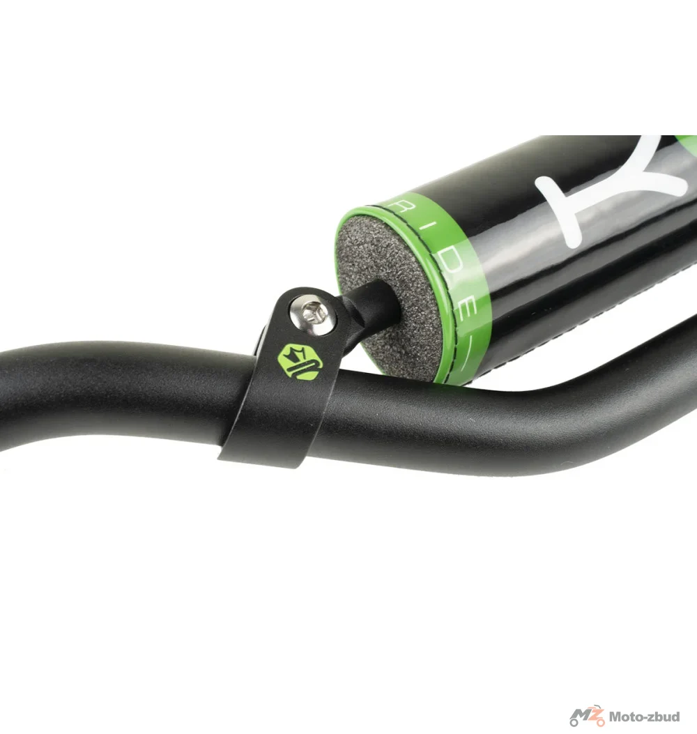 Kierownica KRM Pro Ride czarno - zielona 22 mm + gąbka — ujęcie 3