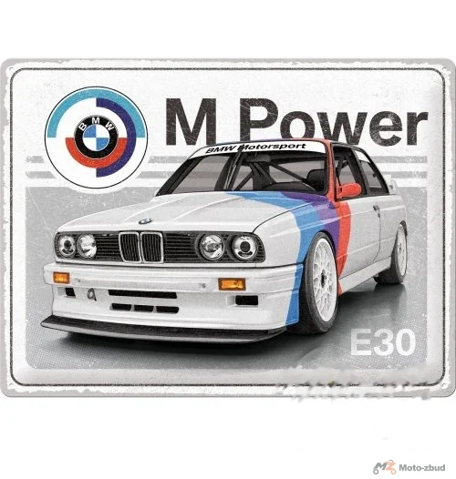 Tablica plakat 30 × 40 BMW m-power E30 Sport 23352