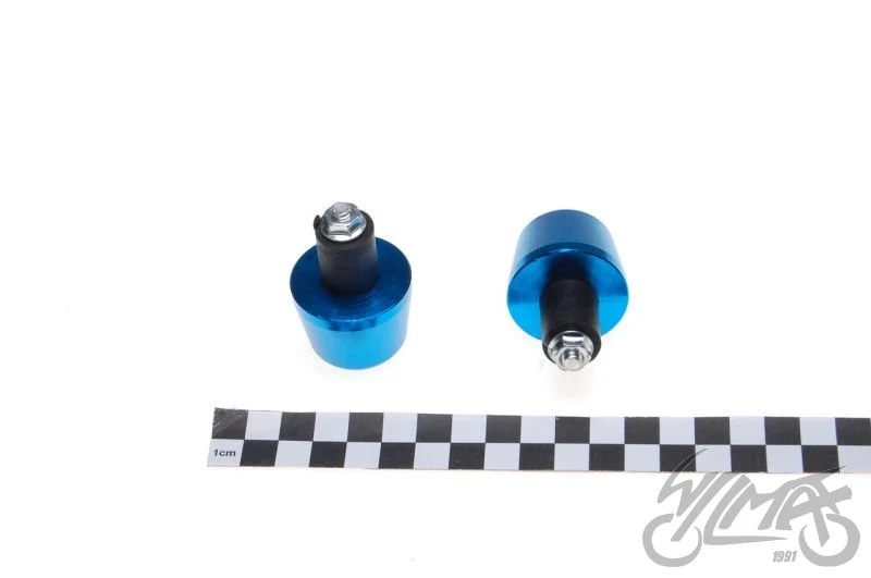Końcówki kierownicy niebieskie 05/36 mm — II gatunek, porysowane, para — ujęcie 2