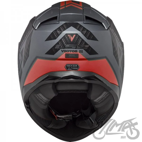 Kask LS2 FF811 Vector II Splitter M.Tit Red — rozmiar XXL — ujęcie 4