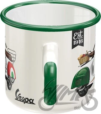 Kubek Vespa italian emaliowany 43229 — ujęcie 3