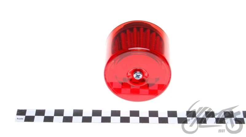 Filtr powietrza 30 mm z czerwoną osłoną plastikową — ujęcie 2