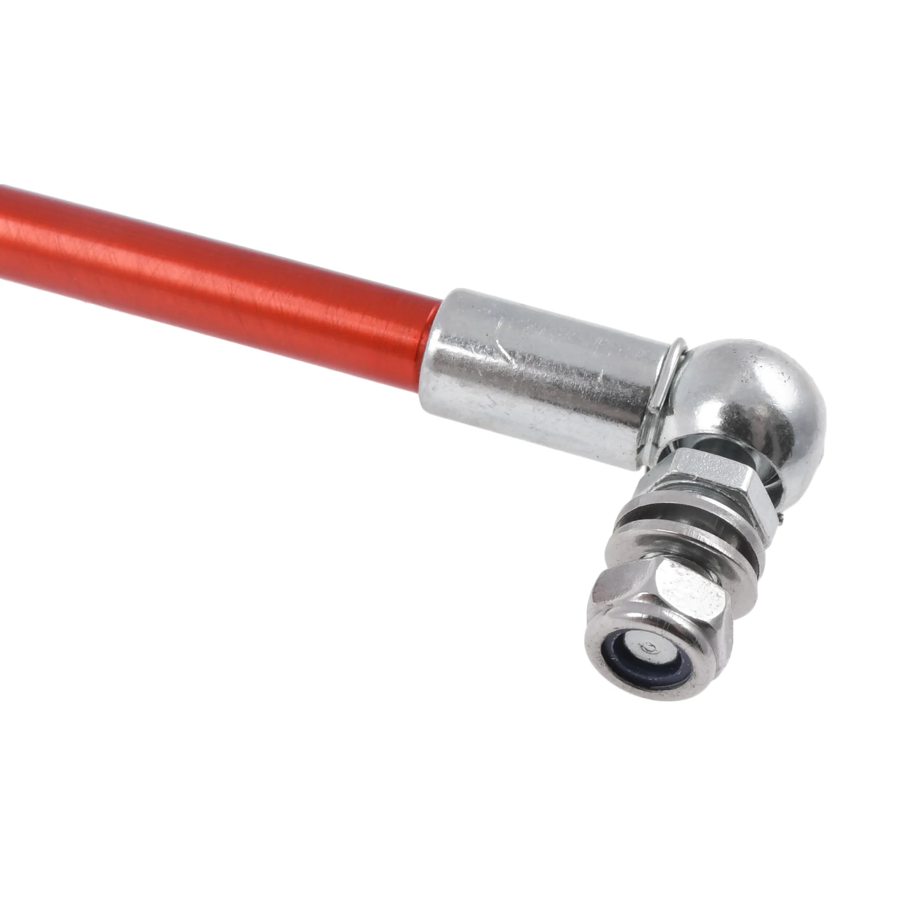 Pręt cięgno hamulca tył Simson 485 mm czerwony CNC racing JMP — ujęcie 3