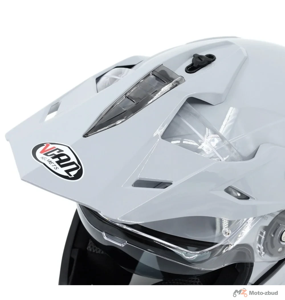 Kask VCAN model H331 nardo grey enduro z szybą i blendą szary S — ujęcie 4