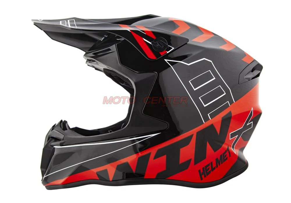 Kask crossowy BLEXX MD-902 zap. DD czerwony połysk rozmiar XL ECER22.06 — ujęcie 2