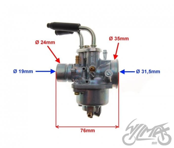 Gaźnik 3AA / Booster 50, przepustnica 13,4 mm — AY56041 — ujęcie 2