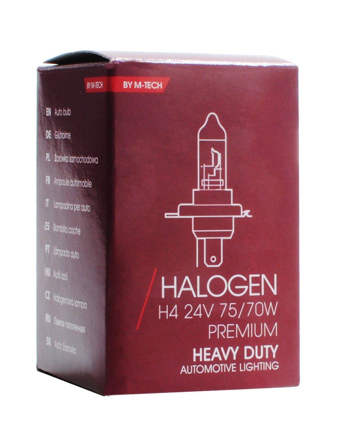 Żarówka halogenowa H4 24 V 75 W P43T HD M-Tech ZHD904 — ujęcie 4