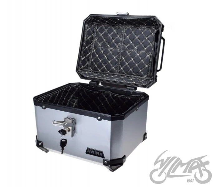 Kufer Awina 45L 43.5 × 38 × 34 cm srebrny — ujęcie 5