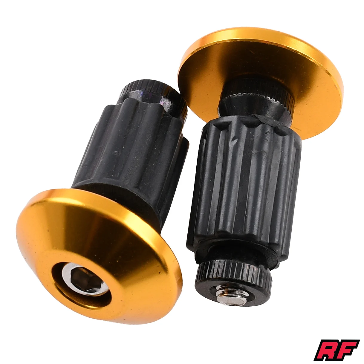 Ciężarki kierownicy Racing Force V5 aluminium CNC złote kpl. — ujęcie 1