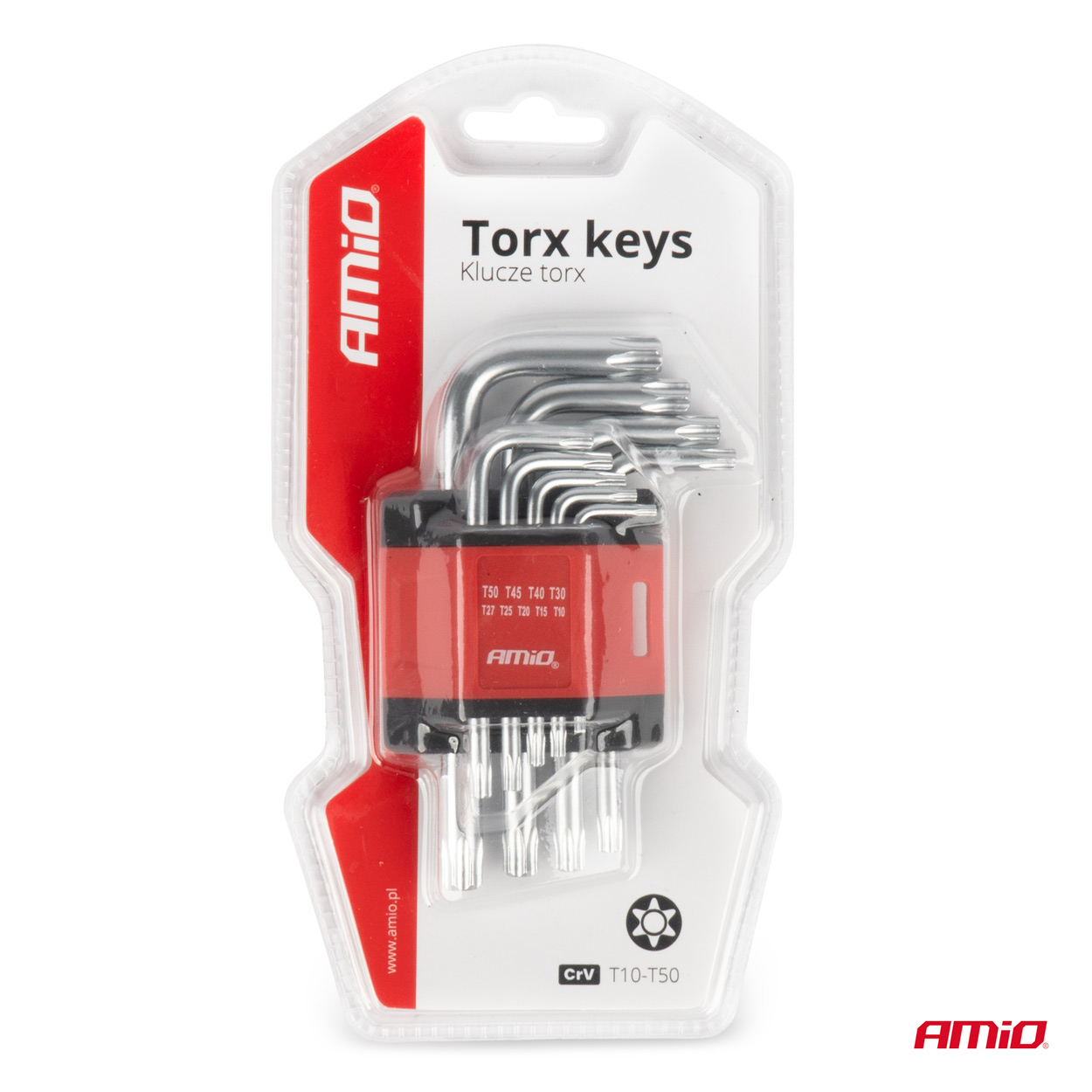 Klucze TORX krótkie CRV 9 szt. — ujęcie 5