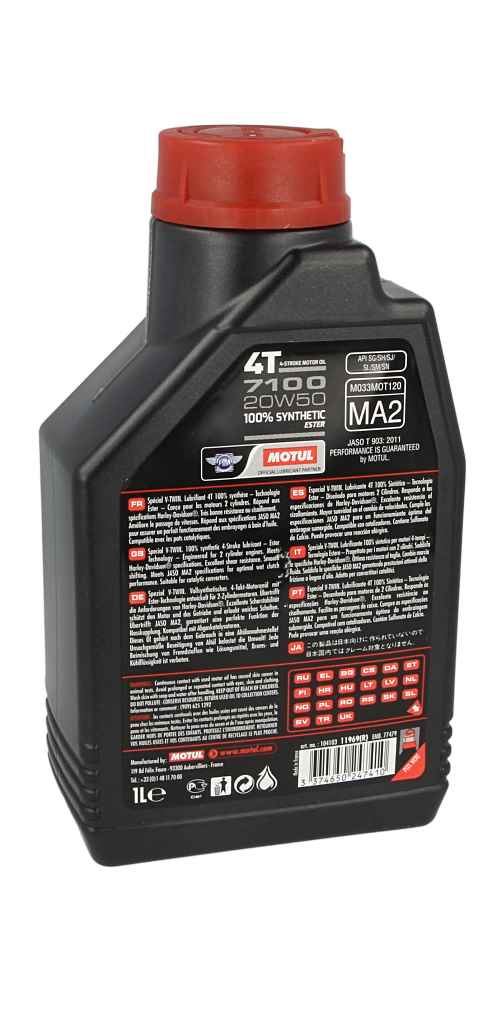 Olej 20W50 MOTUL 7100 4T 1 l MOTUL 104103 — ujęcie 13