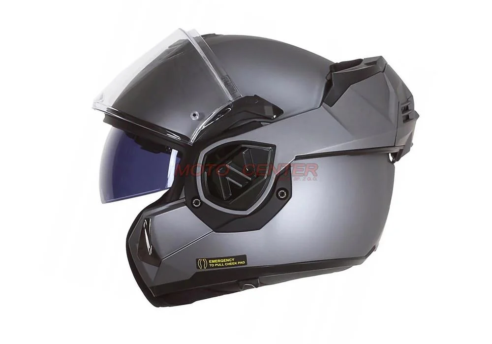Kask motocyklowy szczękowy LS2 FF906 ADVANT Solid Titanium mat XL — ujęcie 2