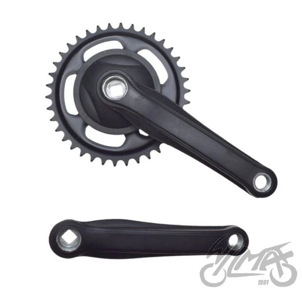 Mechanizm korbowy 1 rzędowy stal 38 z czarny — 170 mm — ujęcie 1