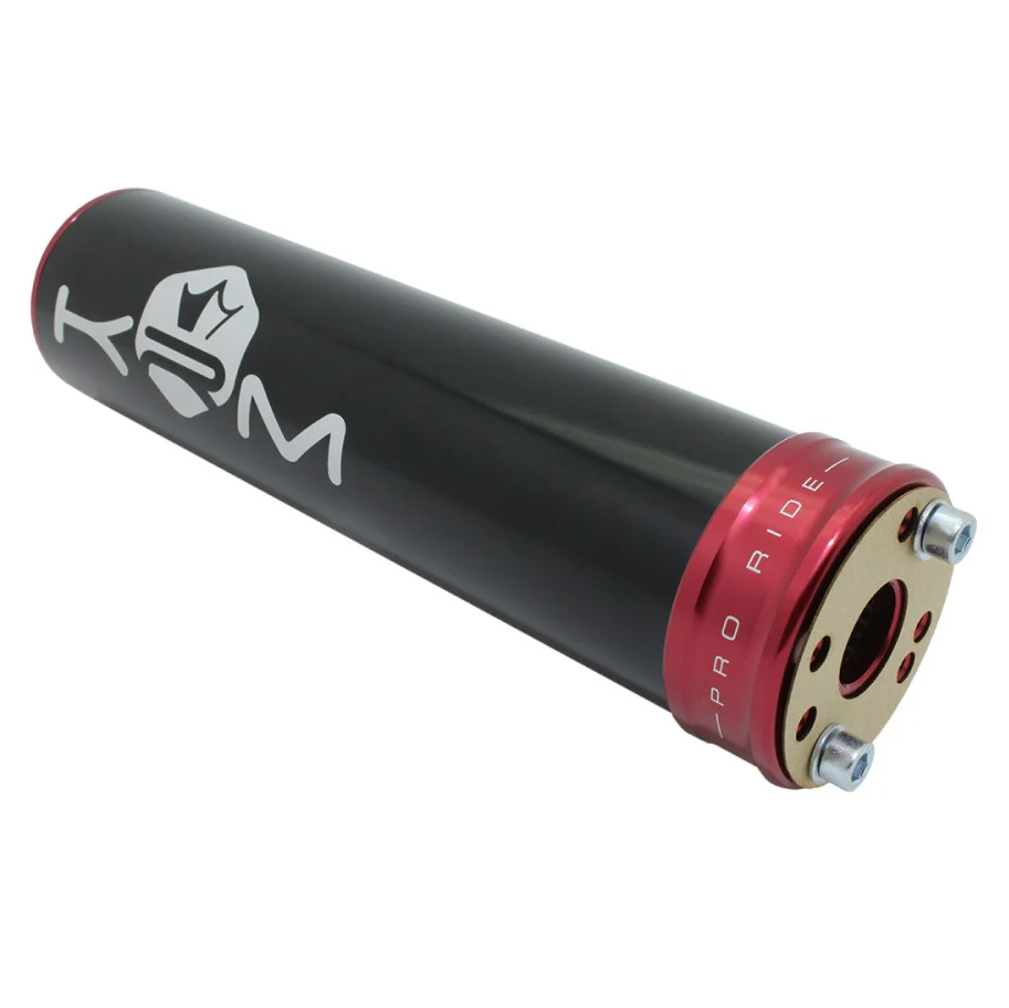Końcówka wydechu KRM Pro Ride aluminium czarno czerwona 90-110 cm³ — ujęcie 3