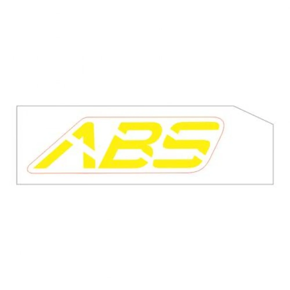 Naklejka "ABS" na błotnik przód żółta prawa (nr kat.1210312-365000) (Zontes ZT 125-GK)