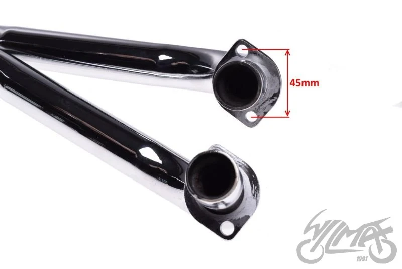 Tłumik do Rometa R150 R125 kingway Czoper L+ p — komplet — ujęcie 2