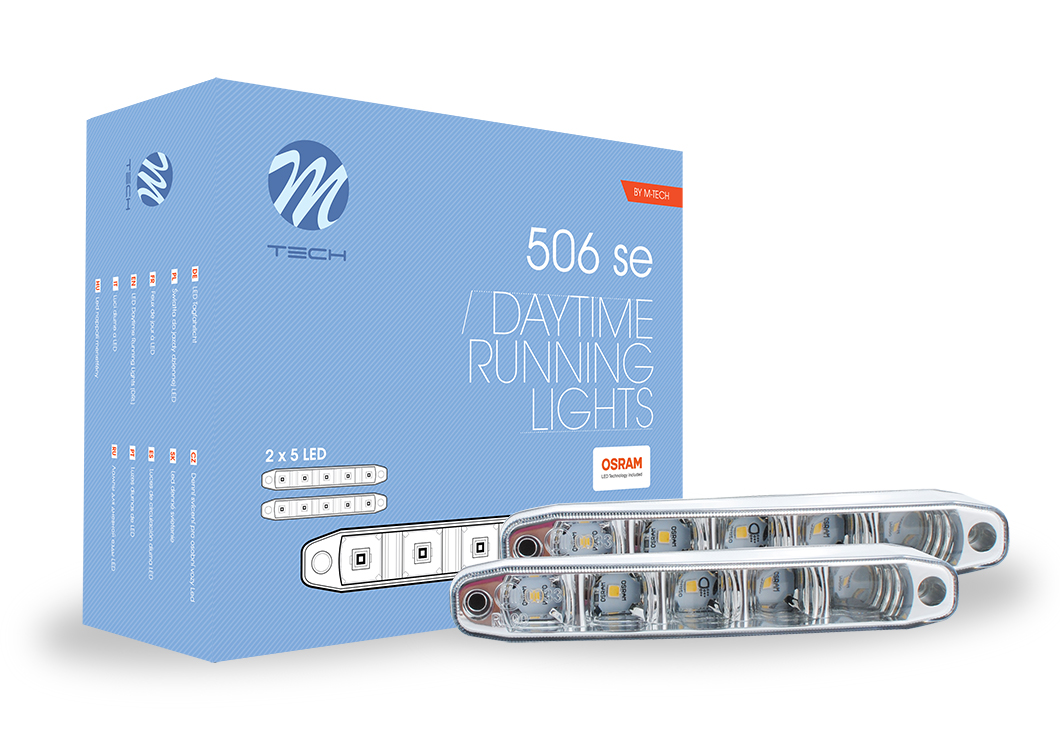 Światła do jazdy dziennej LED DRL 506SE M-Tech LDO506