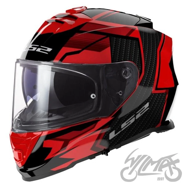 Kask LS2 FF800 Storm II Tracker Black Red — rozmiar L — ujęcie 1