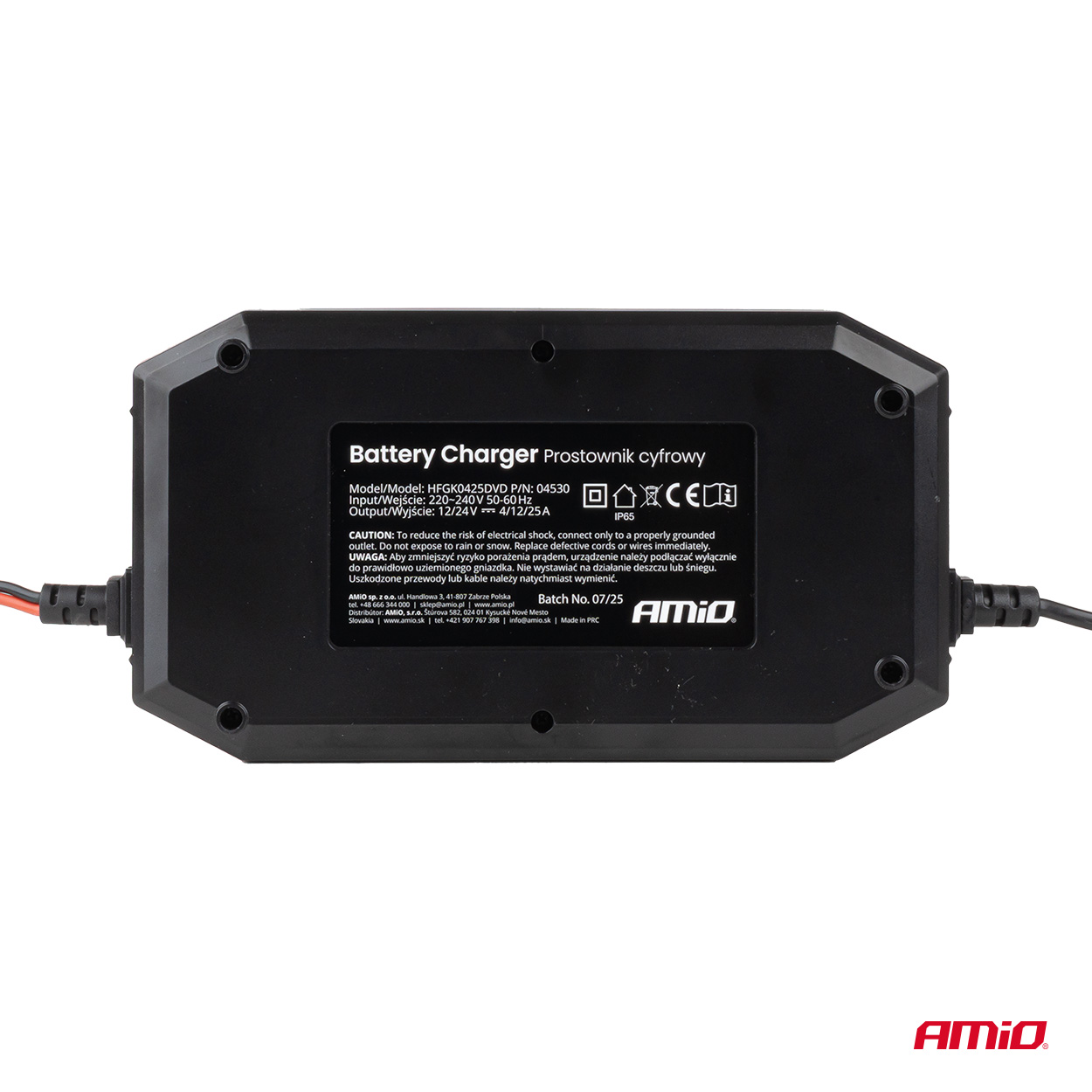 Prostownik cyfrowy z wspomaganiem rozruchu AGM GEL STD LFP MAX 25A 12 V 24 V PRO — ujęcie 6