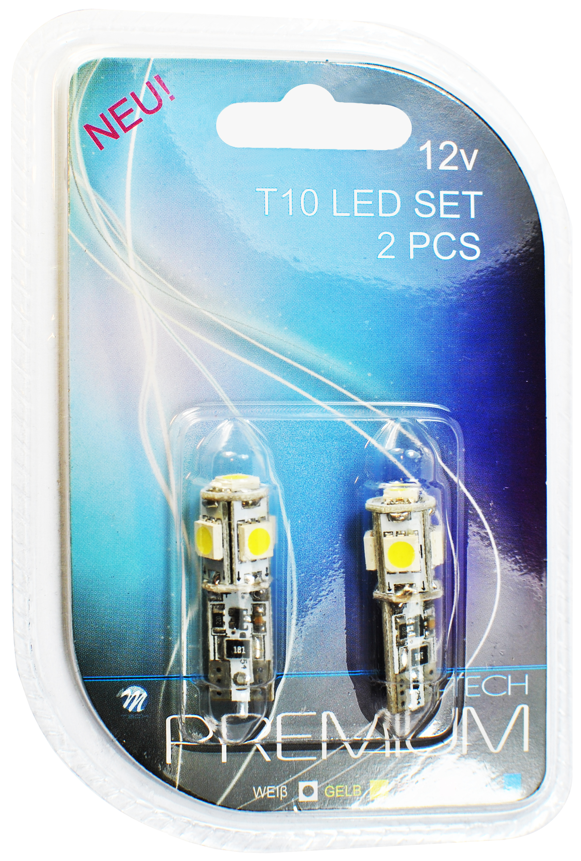 Żarówka LED W5W 5W12V 5SMD5050 CAN, 2 szt. M-Tech LB321W — ujęcie 2