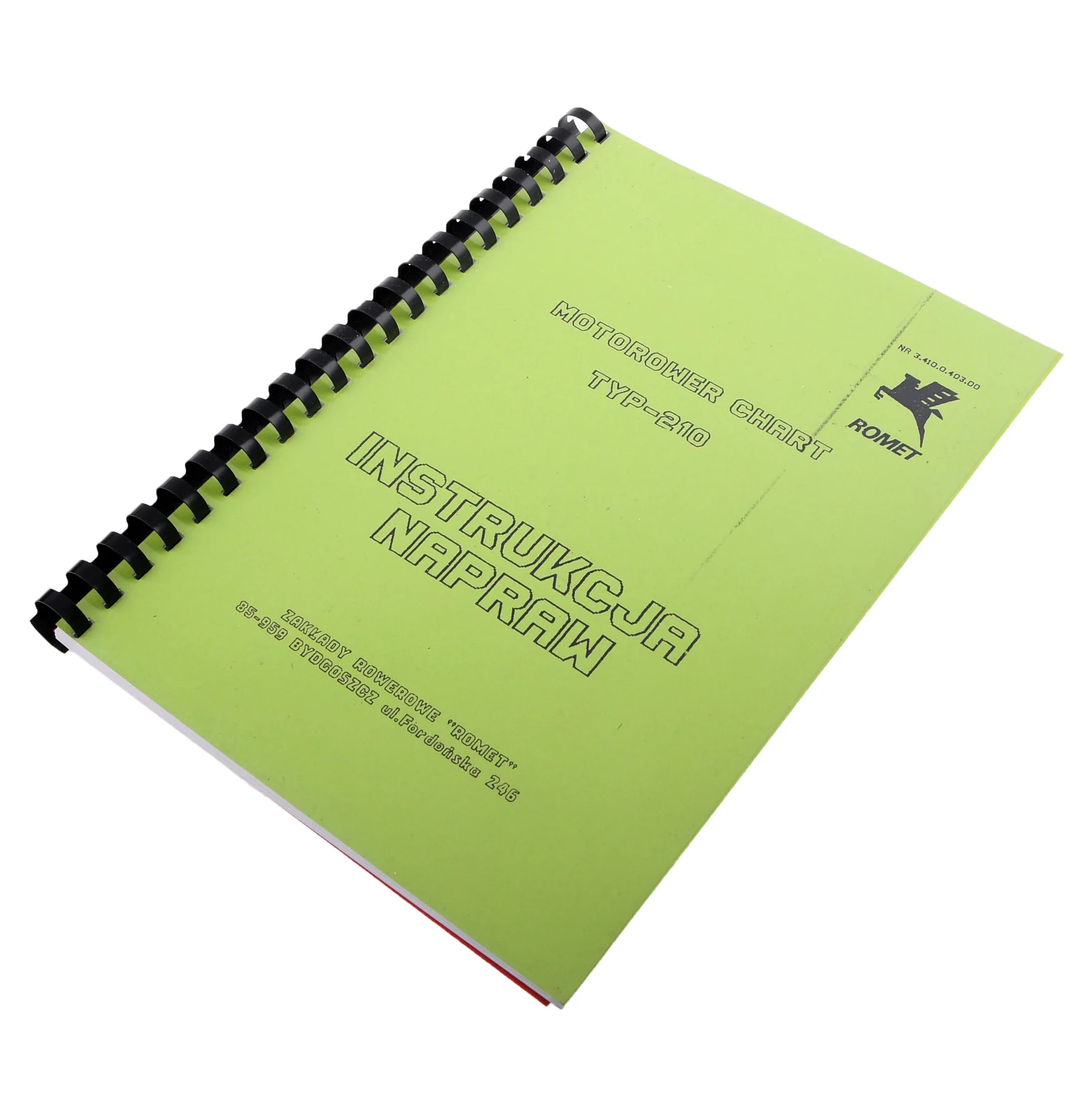 Instrukcja napraw Romet chart 210 PL — ujęcie 1