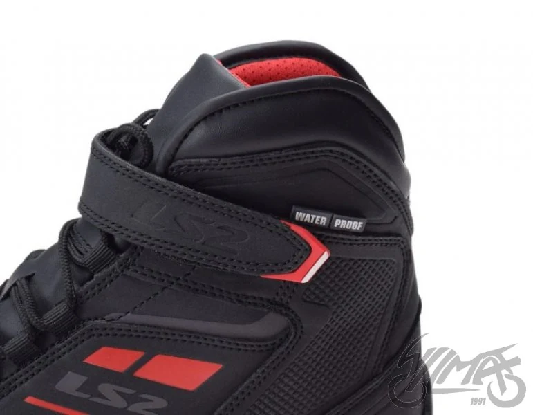 Buty motocyklowe LS2 Garra WP — czarno-czerwone, rozmiar 41 — ujęcie 5