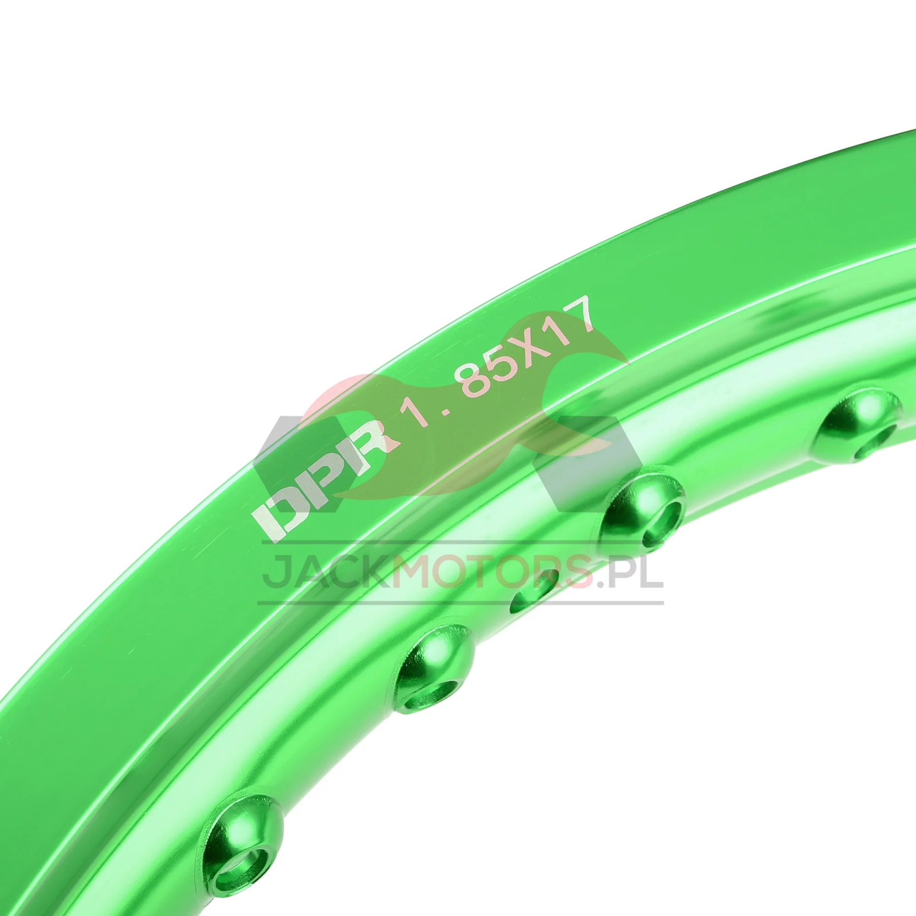 Obręcz koła 1,85 × 17 aluminiowa zielona DPR Classic — ujęcie 2