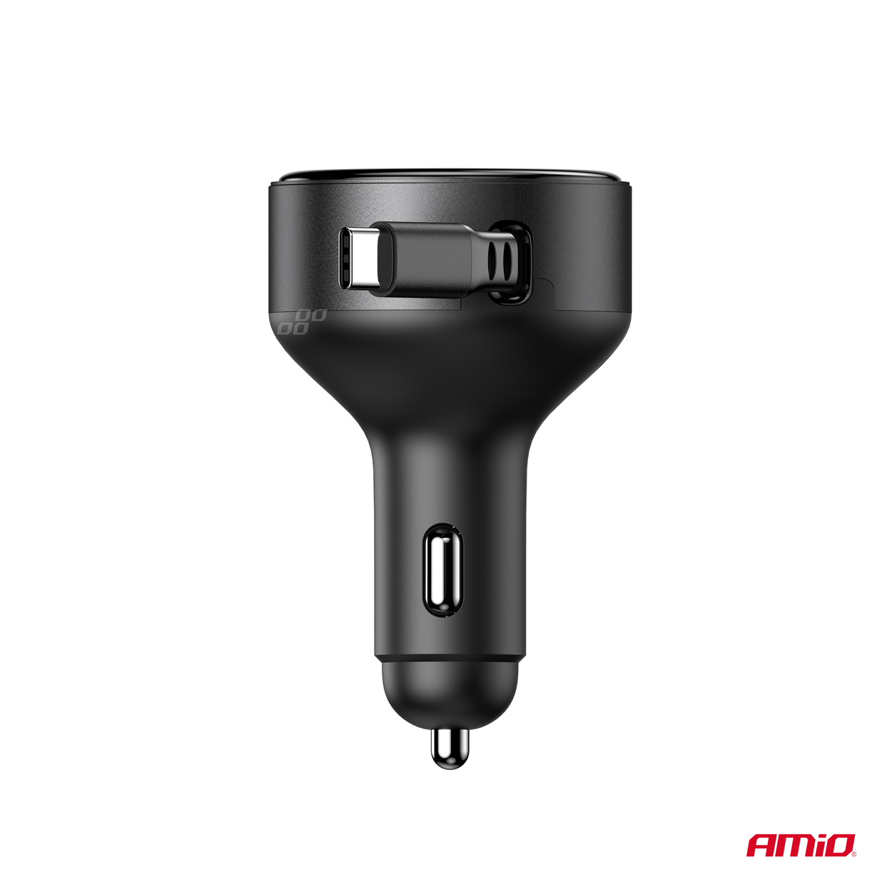 Ładowarka samochodowa ze zwijanym kablem typu C + USB-C 12 V 24 V 60 W — ujęcie 4
