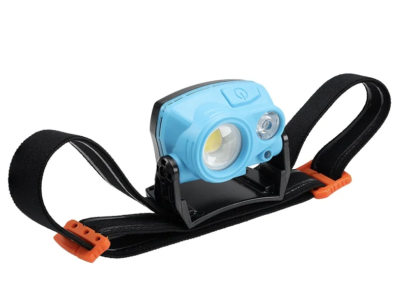 Lampa czołowa 3w cob led 400 lm + 2w smd led 200 lm akumulatorowa — ujęcie 6