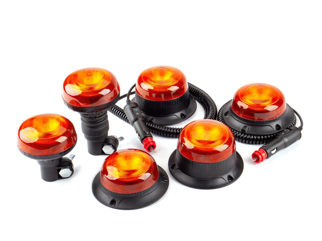 Lampa ostrzegawcza R65 R10 18LED 12/24V IP56 uchwyt zaginany — ujęcie 2