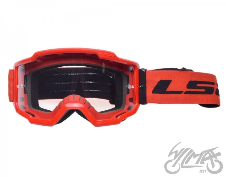 Gogle LS2 Charger czerwone clear visor — ujęcie 2