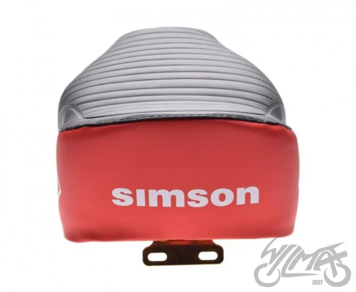 Siedzenie Simson S51 enduro czarno-czerwone — ujęcie 2