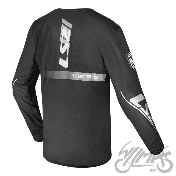 Bluza crossowa LS2 Gravel — czarno-ciemnoszara, L — ujęcie 2