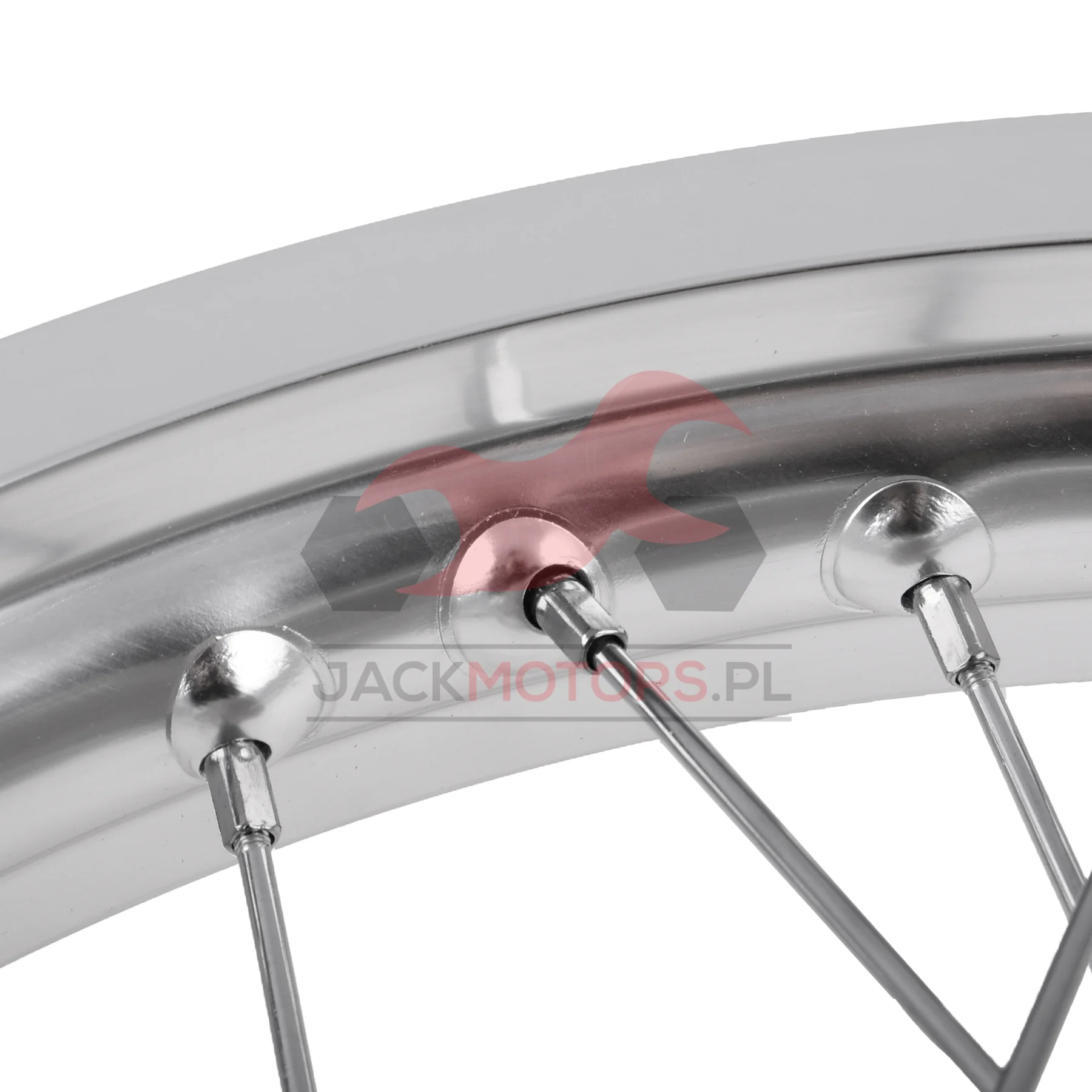 Koło jezdne tył MZ ETZ 250 2,15 × 18 aluminium DPR Classic srebrna piasta + szprychy chrom — ujęcie 4