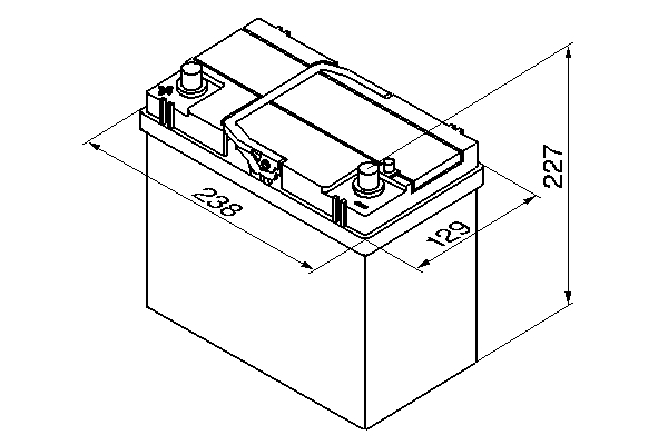 Akumulator 45 Ah 330A 238×129×227 L+ Silver S4 BOSCH 0 092 S40 220 — ujęcie 5