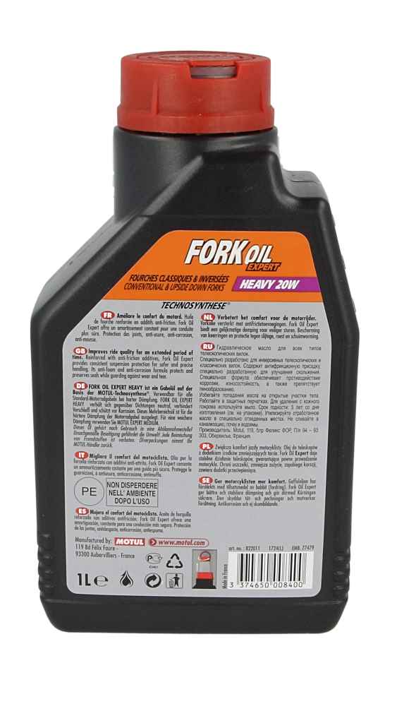 Olej do teleskopów 20 W MOTUL fork oil expert heavy 1 l — ujęcie 14