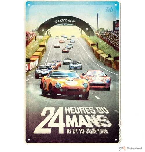 Tablica plakat 20X30 25H le mans racing post 22446