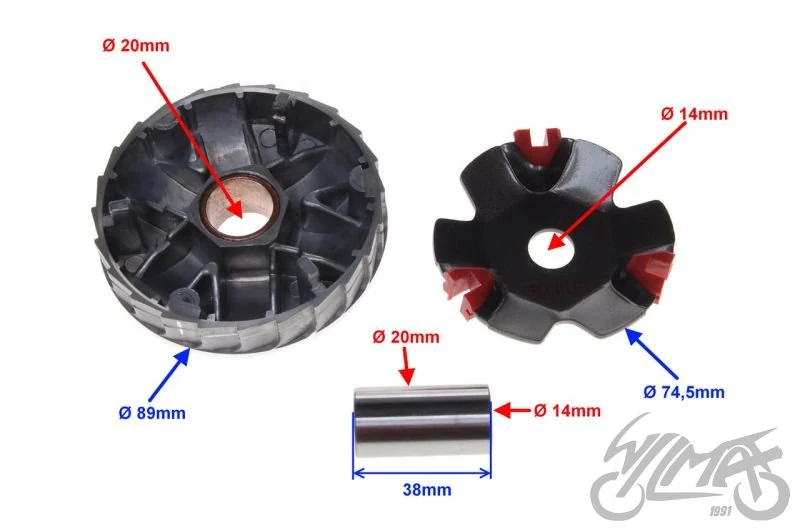 Wariator 4T 50 cc tuning — ujęcie 2