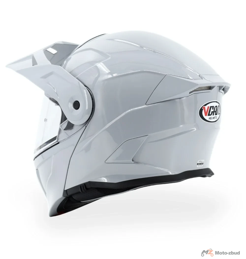 Kask VCAN model H276 nardo grey z podnoszoną szczęką i blendą szary L — ujęcie 6
